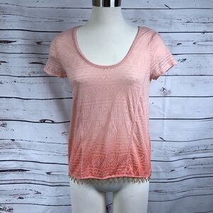 Free‎ People Peach Ombré Top